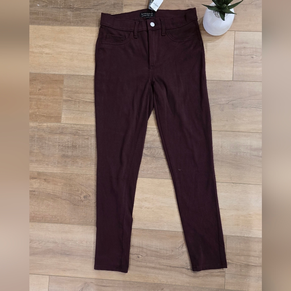 Banana Republic Jeggings Burgundy NWT